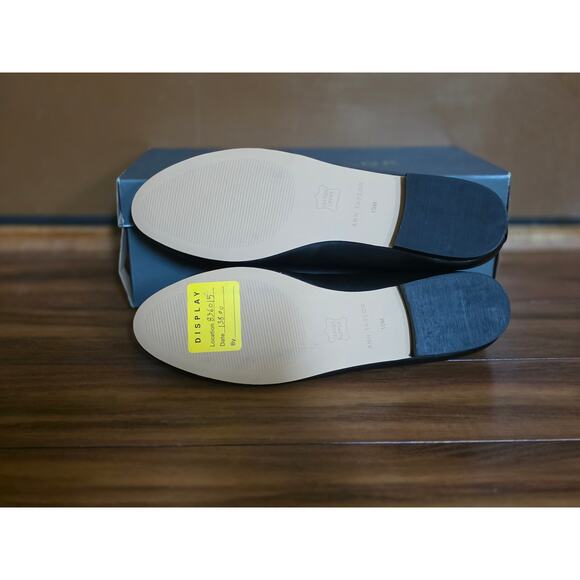 NEW Ann Taylor Missy Cap Toe Leather Ballet Flat - black - 10 - 836015 - Picture 3 of 6